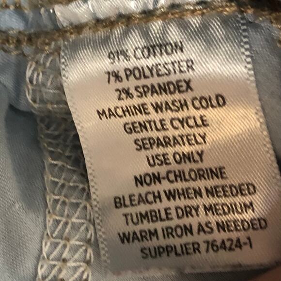 Boutique Plus Size 16W Denim Mid Wash Skinny Jeans Button Zipper Closure Pockets - Picture 7 of 7